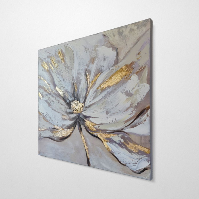 Wallity Cuadro Decorativo Pintura al Óleo Multicolor 70 x 70 cm